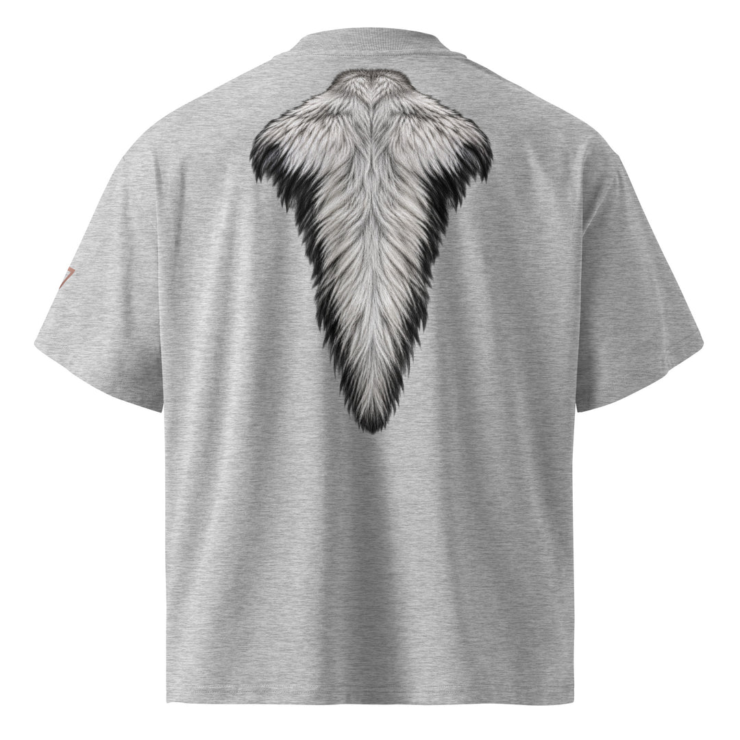 THIS HONEY AIN’T SWEET Honey Badger T-Shirt | S7 back view grey 
