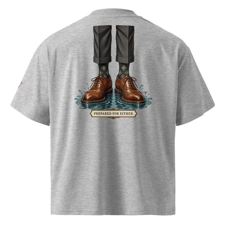 hay-or-high-water-graphic-t-shirt back view grey