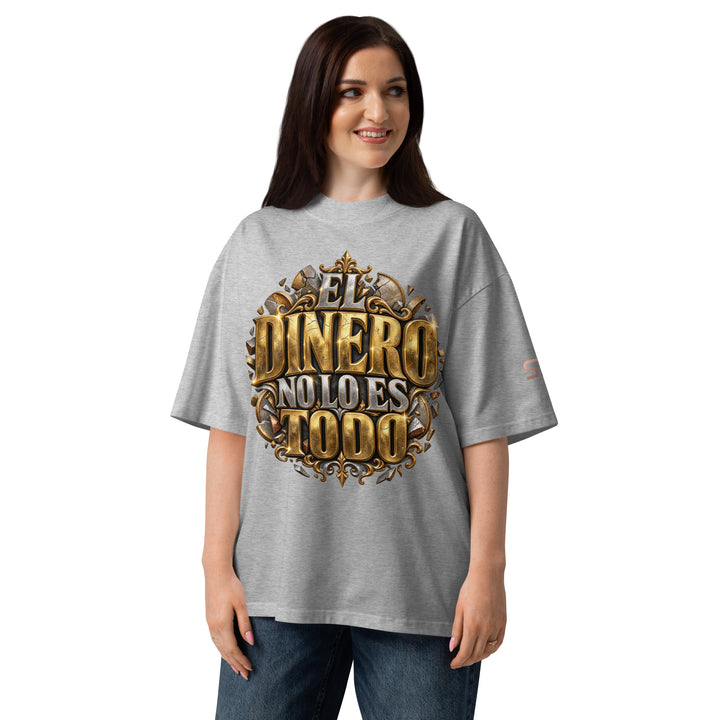 EL DINERO NO LO ES TODO Spanish Edition T-Shirt | S7 front view grey
