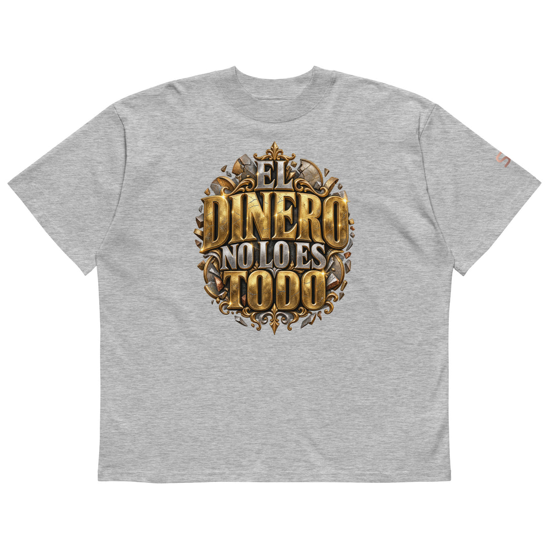 EL DINERO NO LO ES TODO Spanish Edition T-Shirt | S7 front view flat grey