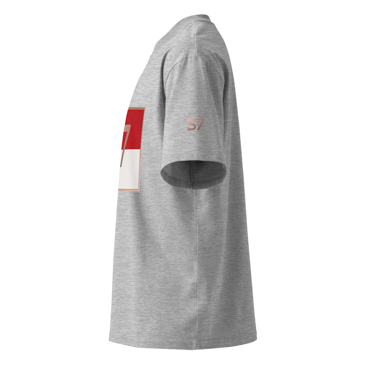 S7 Monaco Red &amp; White Oversized T-Shirt | STORE 7994
