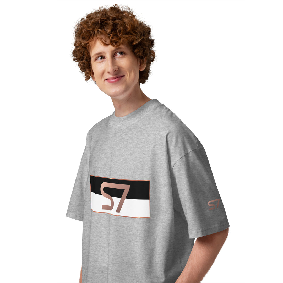 S7 Monaco Noir &amp; White Organic Oversized T-Shirt
