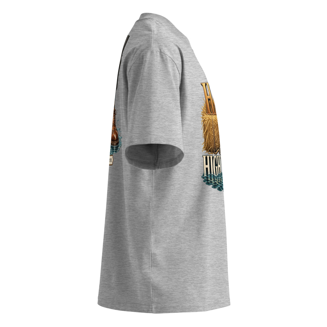 hay-or-high-water-graphic-t-shirt right side view grey