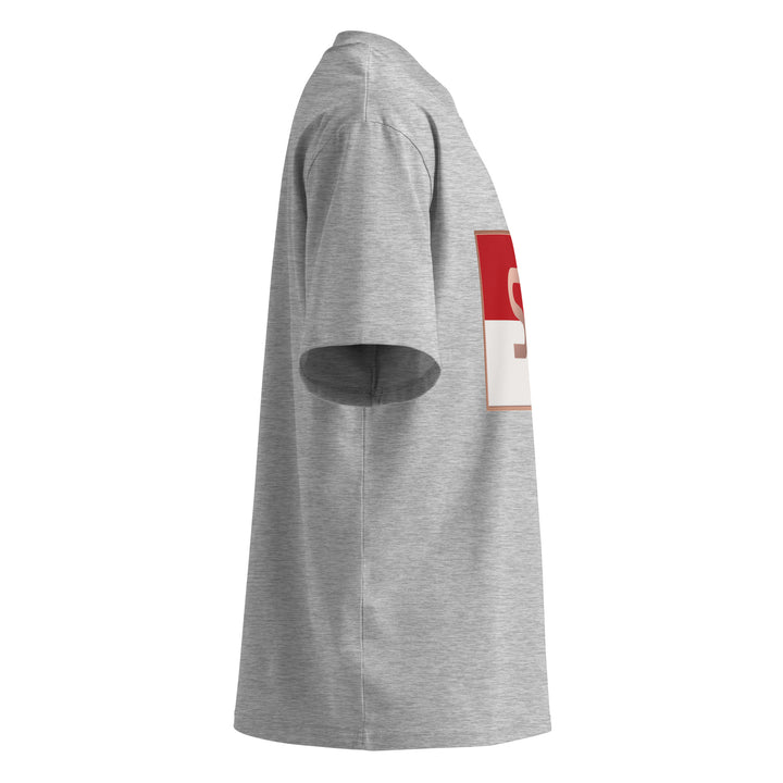 S7 Monaco Red &amp; White Oversized T-Shirt | STORE 7994