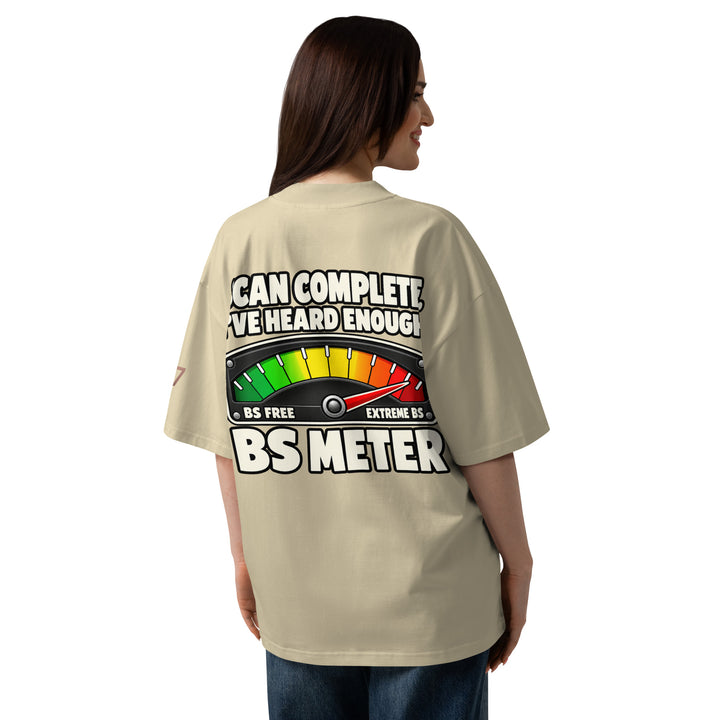 S7 BS Meter Oversized Graphic T-Shirt | STORE 7994
