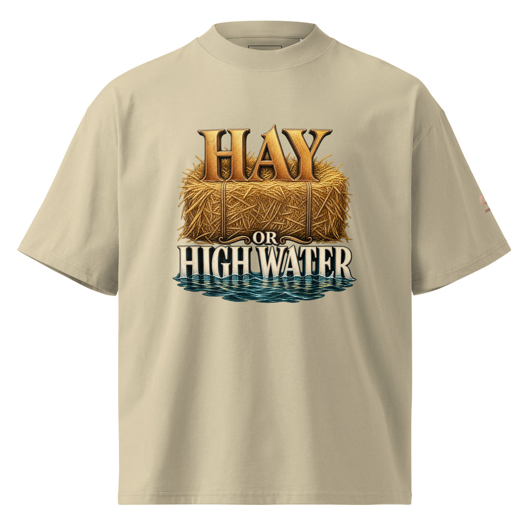 hay-or-high-water-graphic-t-shirt beige