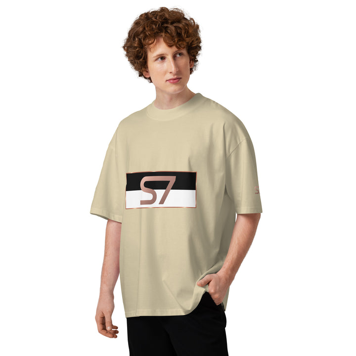 S7 Monaco Noir &amp; White Organic Oversized T-Shirt
