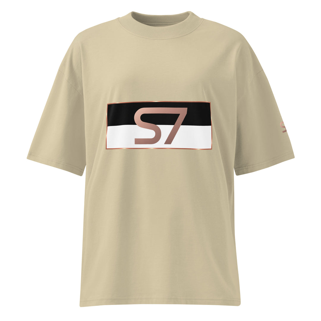 S7 Monaco Noir &amp; White Organic Oversized T-Shirt