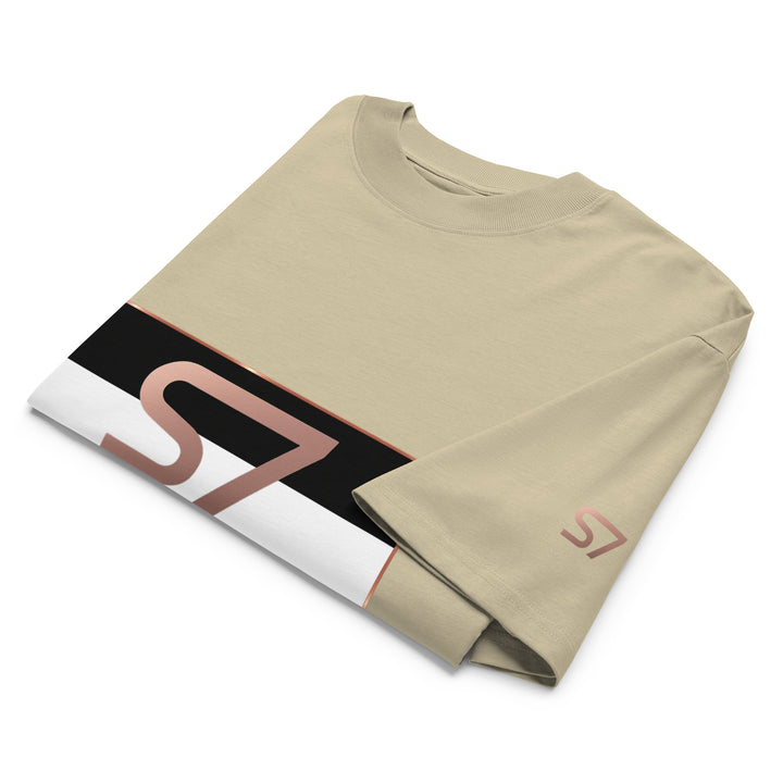 S7 Monaco Noir &amp; White Organic Oversized T-Shirt