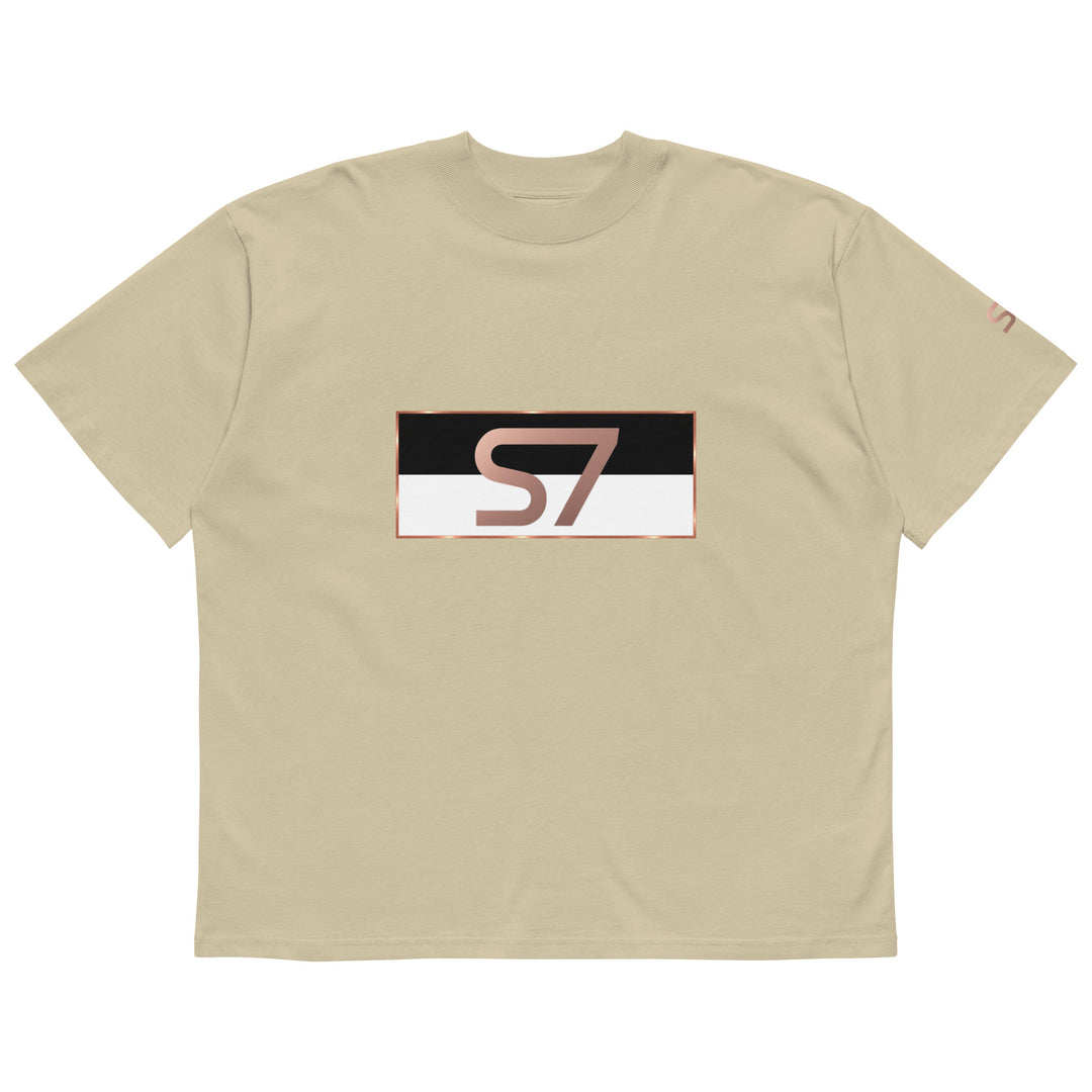S7 Monaco Noir &amp; White Organic Oversized T-Shirt