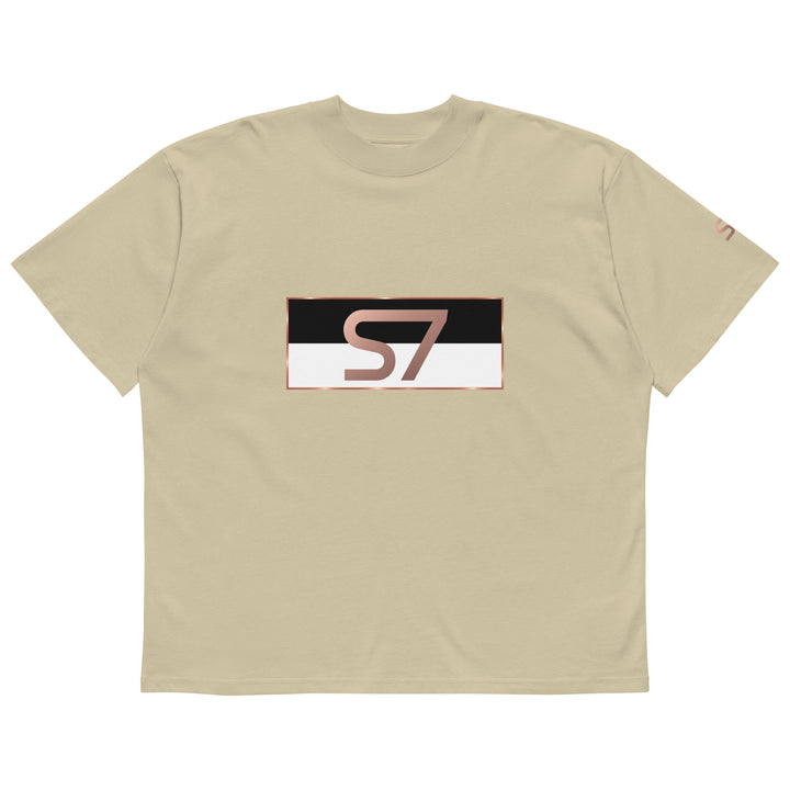 S7 Monaco Noir &amp; White Organic Oversized T-Shirt