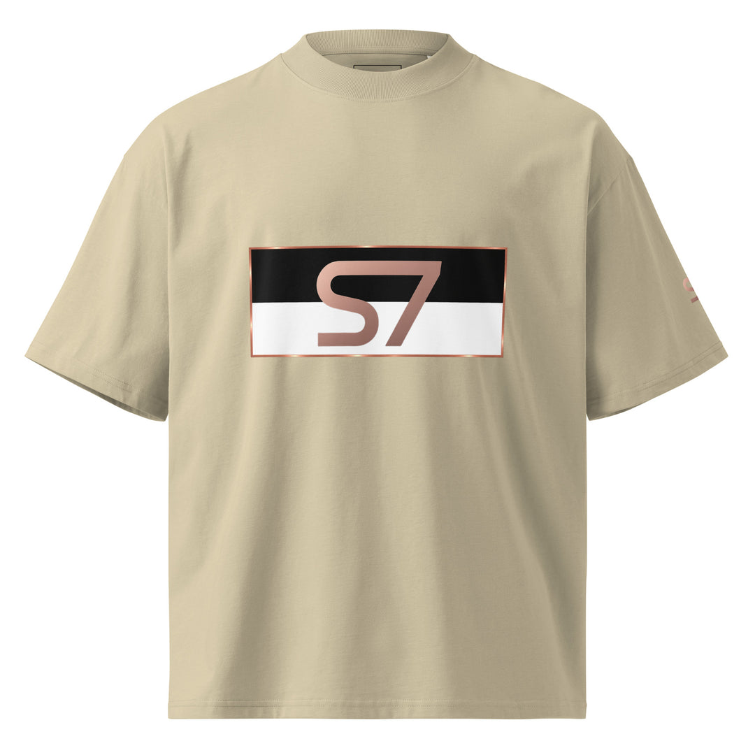 S7 Monaco Noir &amp; White Organic Oversized T-Shirt