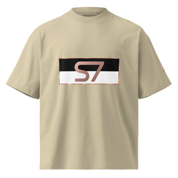 S7 Monaco Noir &amp; White Organic Oversized T-Shirt