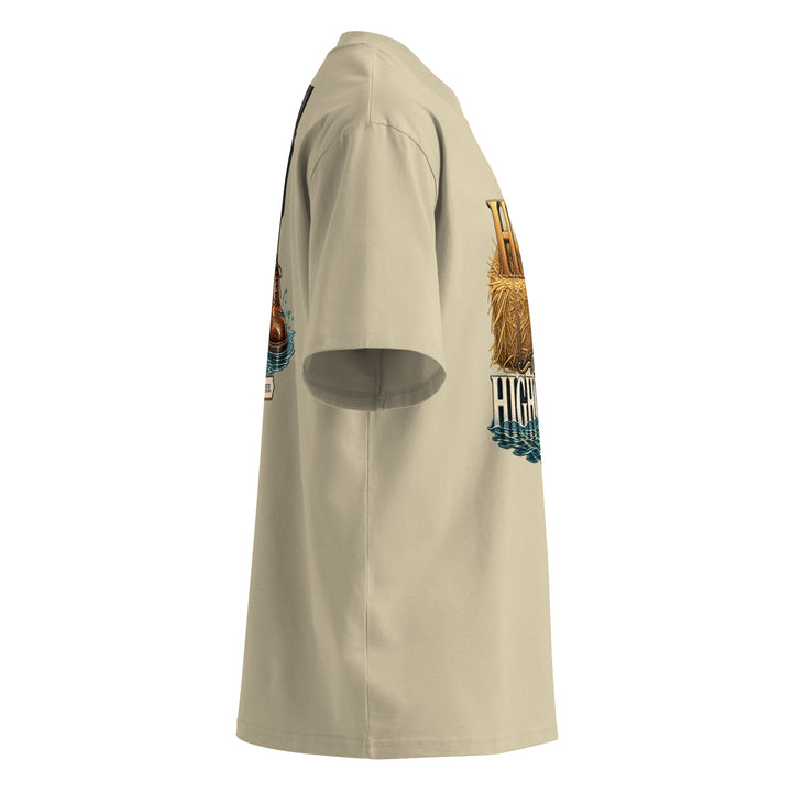hay-or-high-water-graphic-t-shirt right side view beige