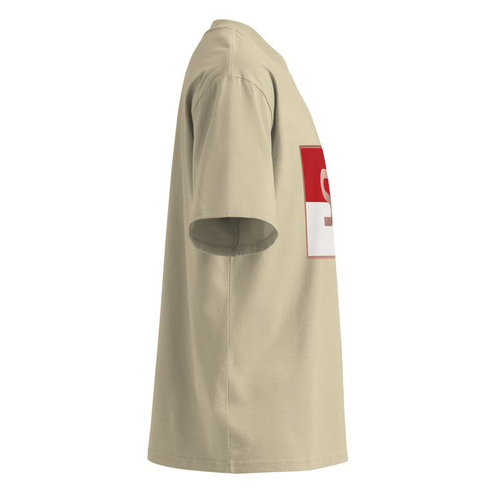 S7 Monaco Red &amp; White Oversized T-Shirt | STORE 7994