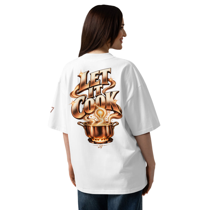 Back view of S7 “Got A Idea? Let It Cook” Graphic T-Shirt showing bold &