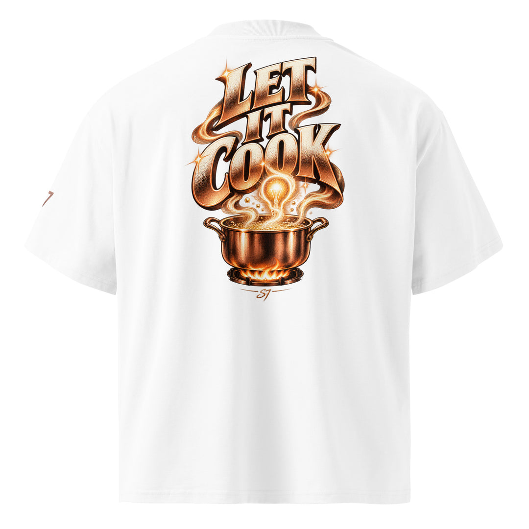 Back view of S7 “Got A Idea? Let It Cook” Graphic T-Shirt with bold &