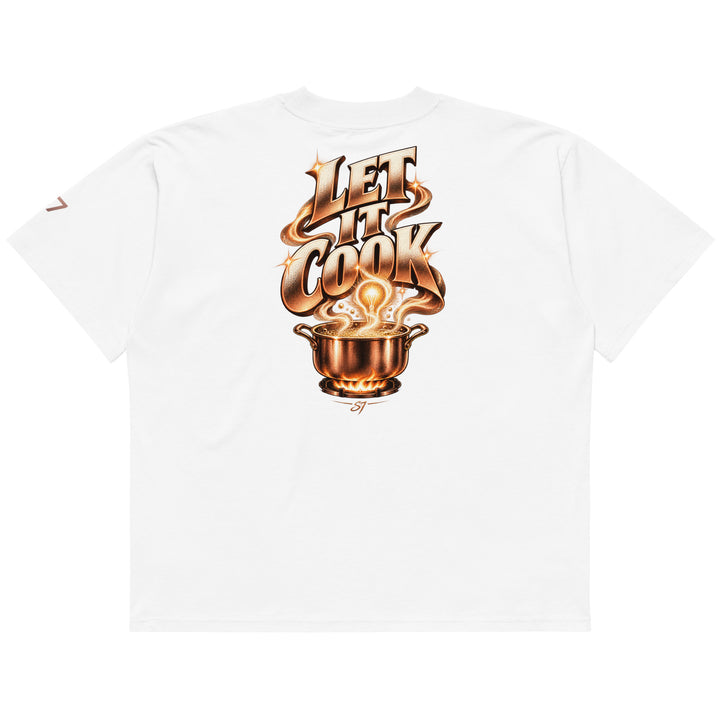 Back view of S7 “Got A Idea? Let It Cook” Graphic T-Shirt featuring bold &