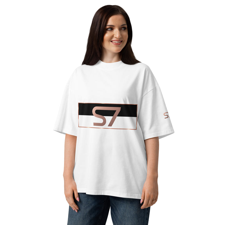 S7 Monaco Noir &amp; White Organic Oversized T-Shirt