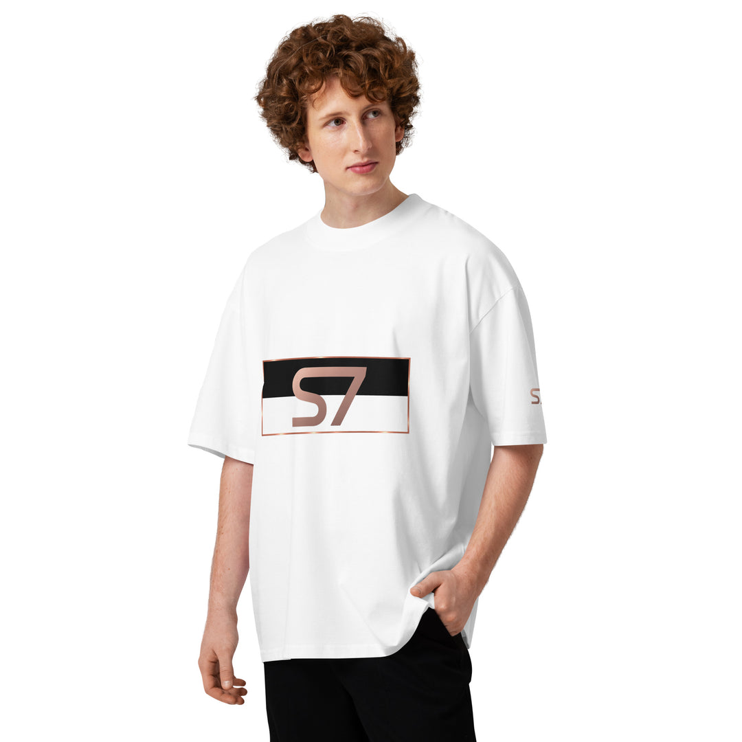 S7 Monaco Noir &amp; White Organic Oversized T-Shirt