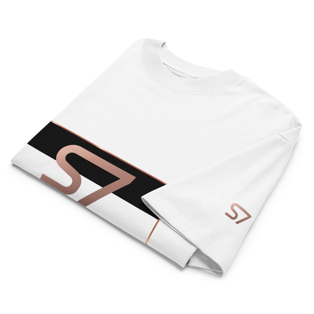 S7 Monaco Noir &amp; White Organic Oversized T-Shirt