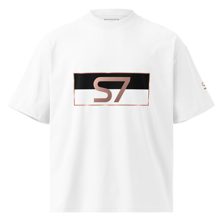 S7 Monaco Noir &amp; White Organic Oversized T-Shirt