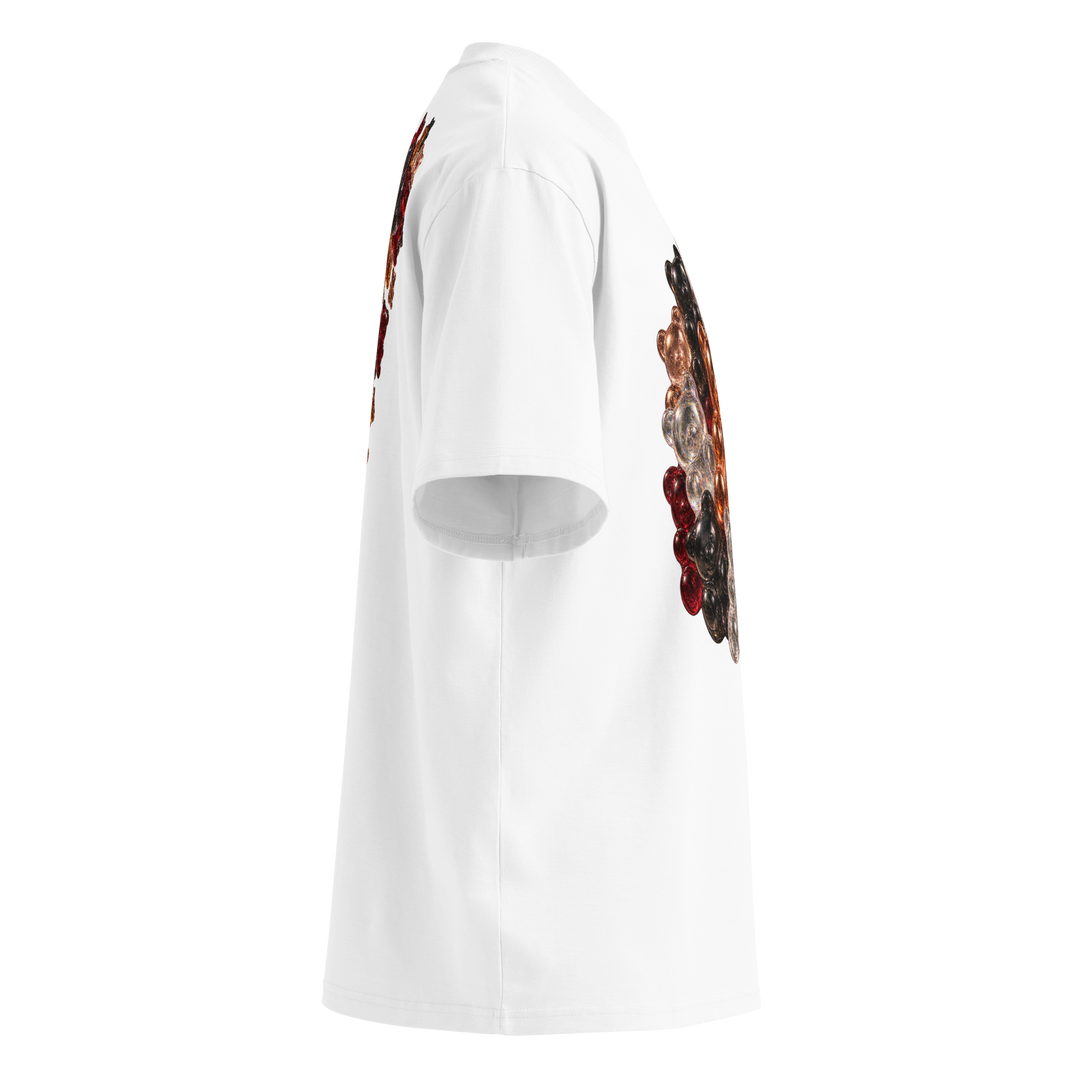 S7 GUMMY CONSTELLATION — 3D Graphic T-Shirt side view right white