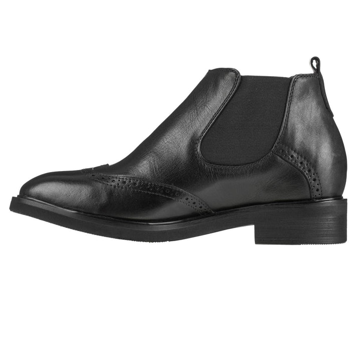 Leather Wing-Tip Ankle Boots - Three Inches - K28802