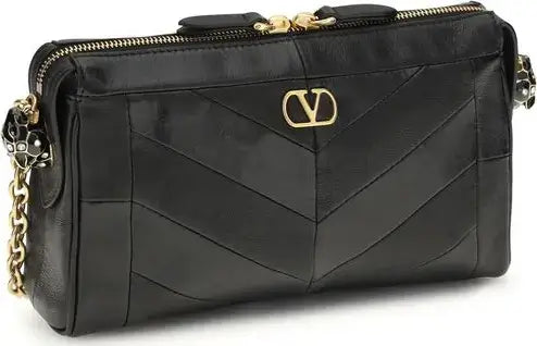 Black leather Valentino handbag