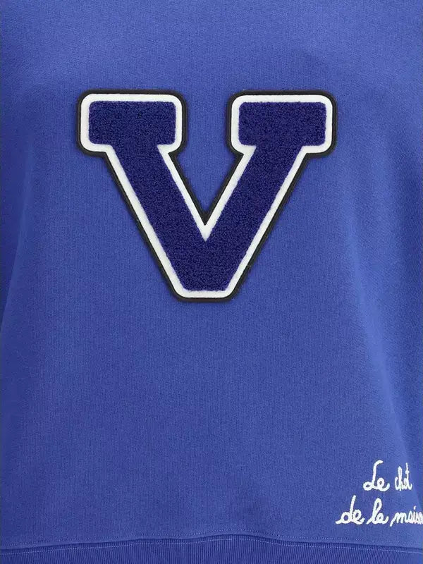 Valentino women's royal blue Cotton Sweatshirt