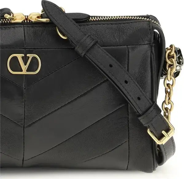 Valentino Garavani women's  Black Lamb Ovis Aries Aries Shoulder Bag