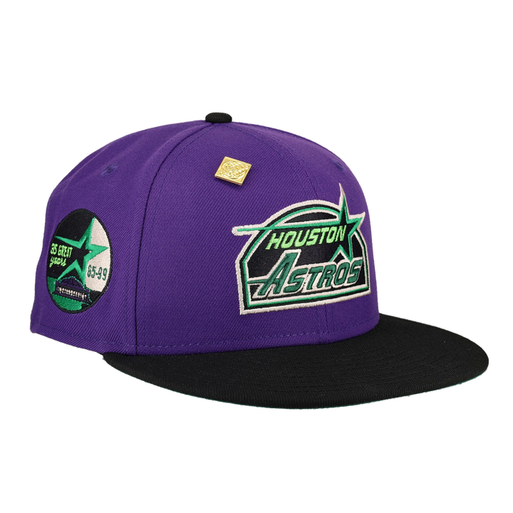 Houston Astros 35 Great Years Patch Purple 59Ffity Fitted Hat