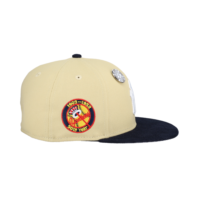 New York Yankees Vegas Gold 2.0 Collection 50th Year Patch Fitted Hat