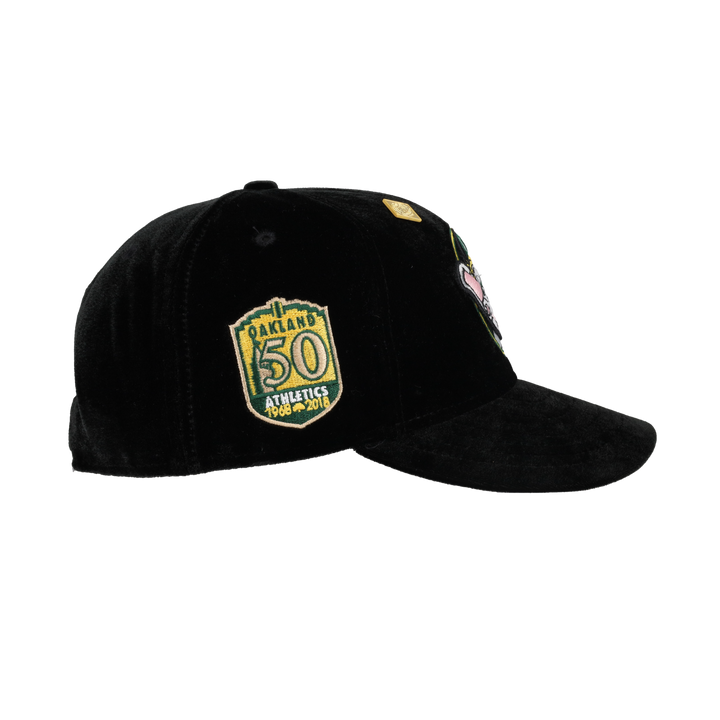 Oakland Athletics Velvet Stomper Mascot 50th Anniversary 59Fifty Fitted Hat