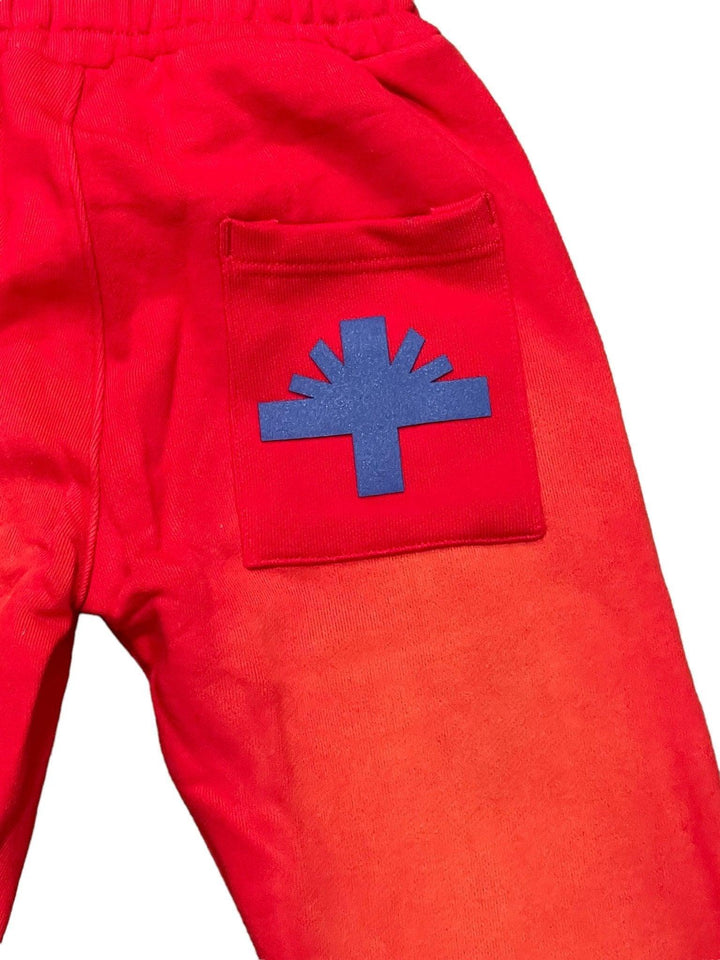 Vertabrae C-2 Sweat Pants Washed (Red & Blue)
