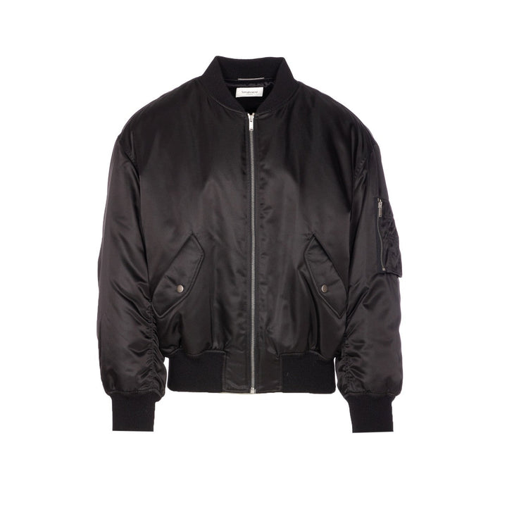 Saint Laurent Men Waterproof Nylon Serge Bomber