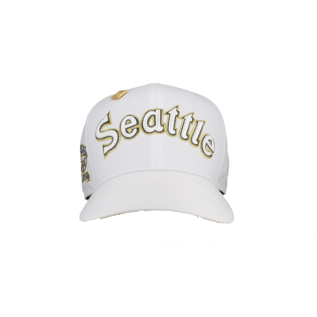 Seattle Mariners Pure Royalty Collection 20th Anniversary Patch Fitted Hat