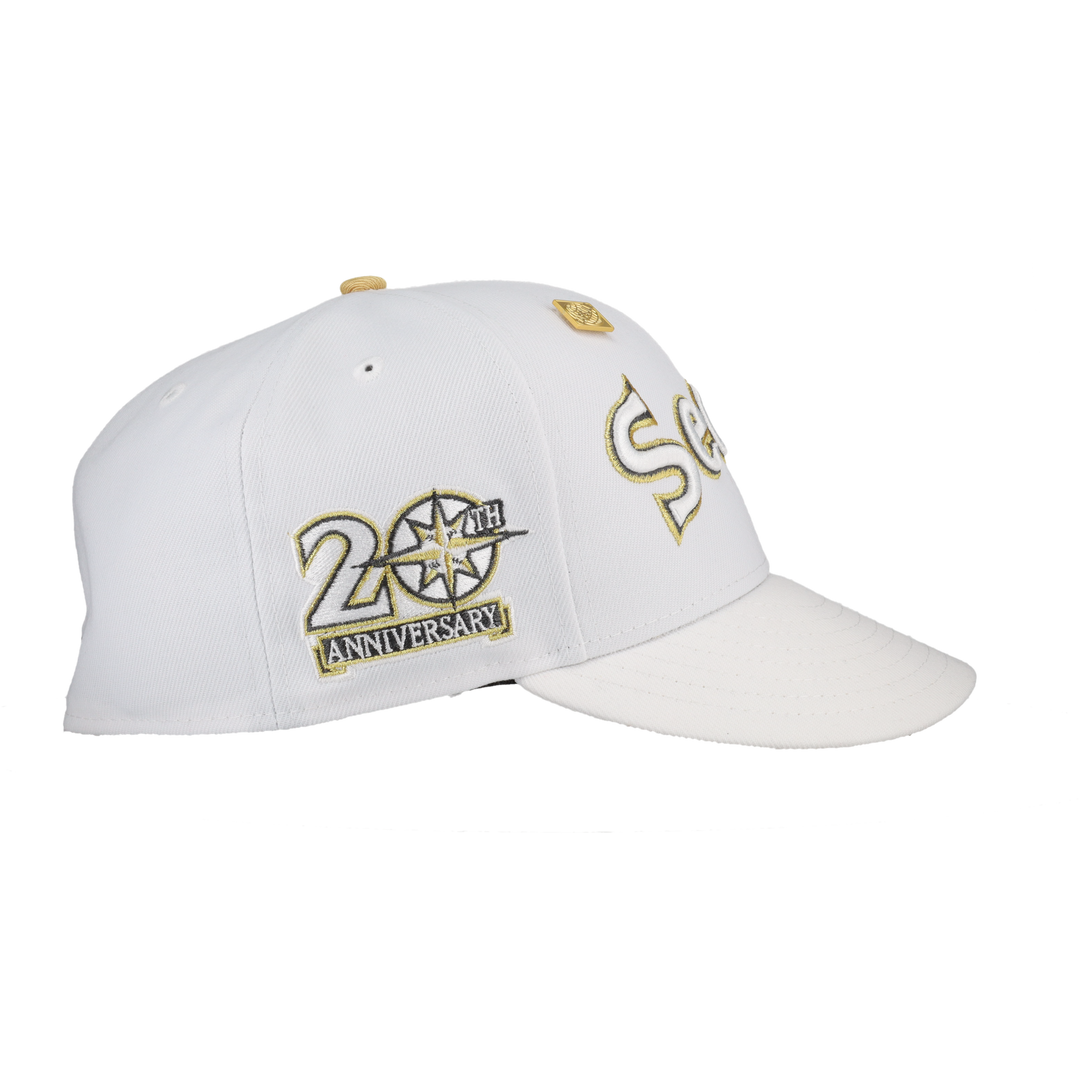 Seattle Mariners Pure Royalty Collection 20th Anniversary Patch Fitted Hat