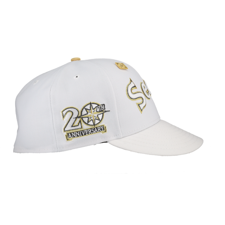 Seattle Mariners Pure Royalty Collection 20th Anniversary Patch Fitted Hat