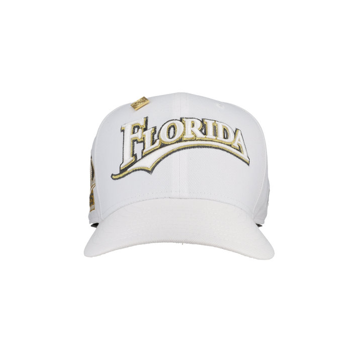 Florida Marlins Pure Royalty Collection 25th Anniversary Patch Fitted Hat