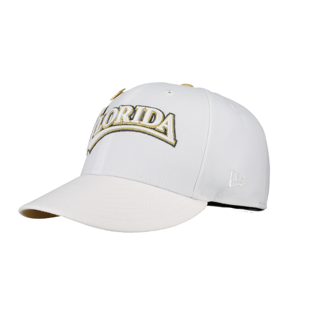 Florida Marlins Pure Royalty Collection 25th Anniversary Patch Fitted Hat