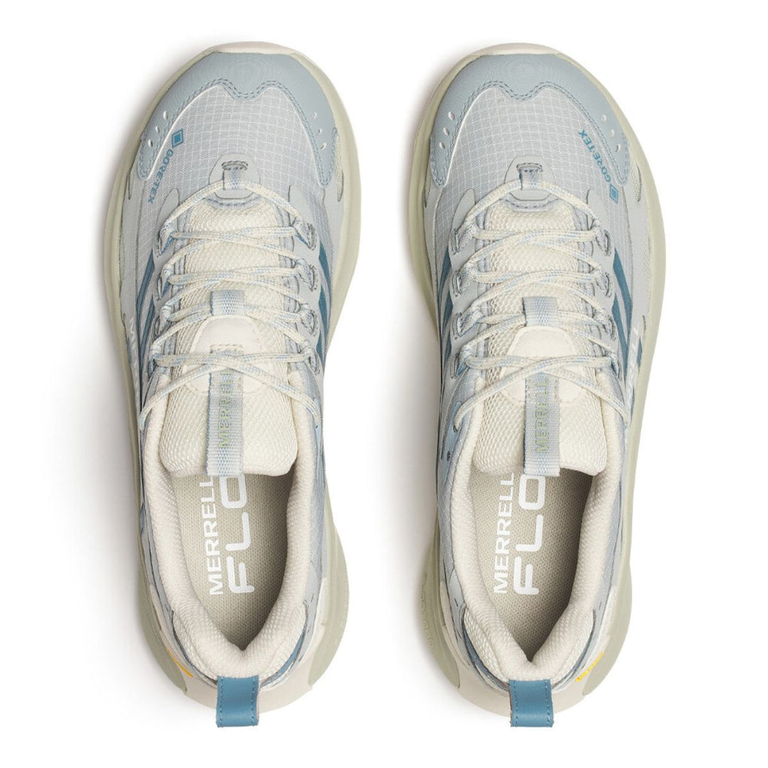 Pair of Merrell running shoes on a white background