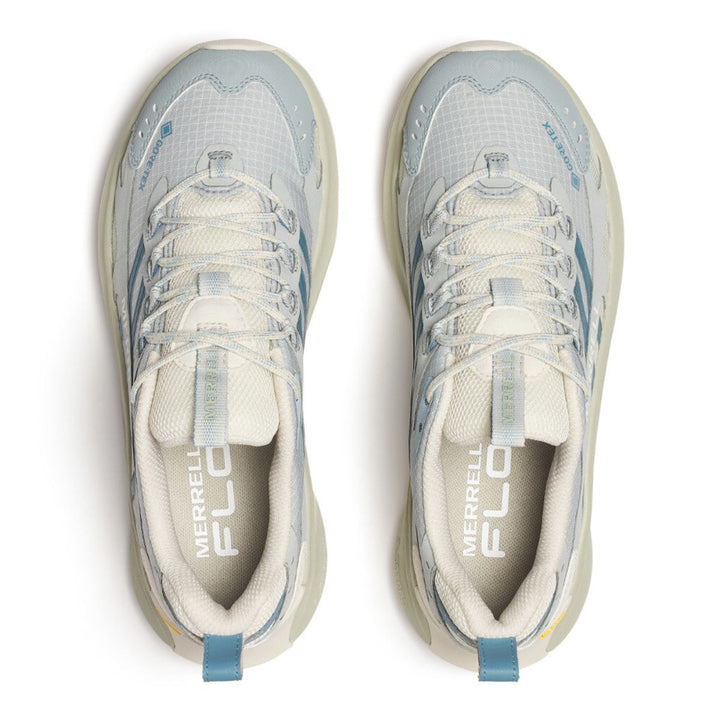 Pair of Merrell running shoes on a white background