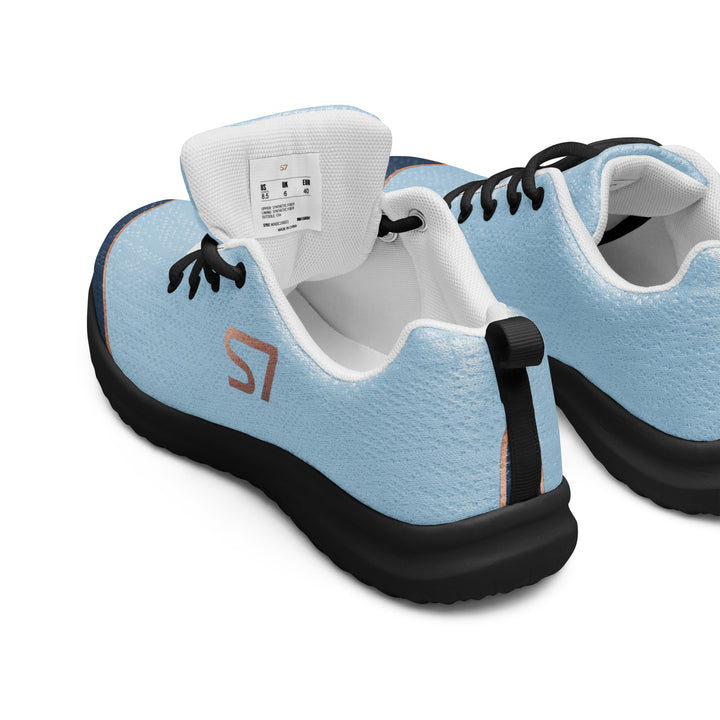 S7 SHELBI Powder Blue &amp; Navy Women’s Athletic Sneakers