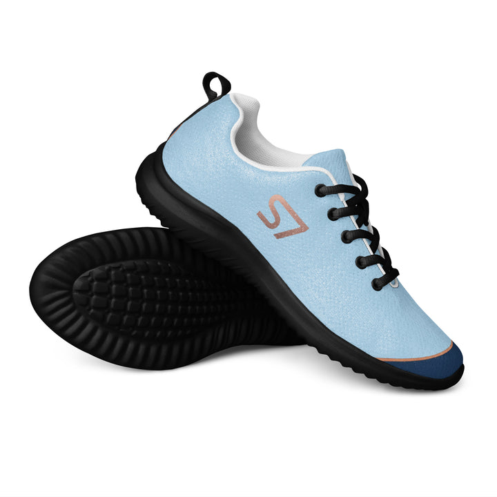 S7 SHELBI Powder Blue &amp; Navy Women’s Athletic Sneakers