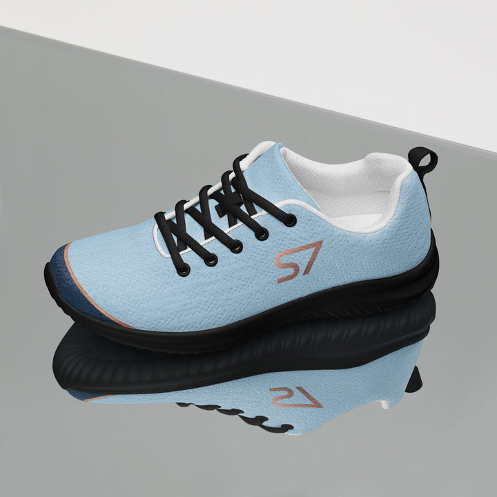 S7 SHELBI Powder Blue &amp; Navy Women’s Athletic Sneakers
