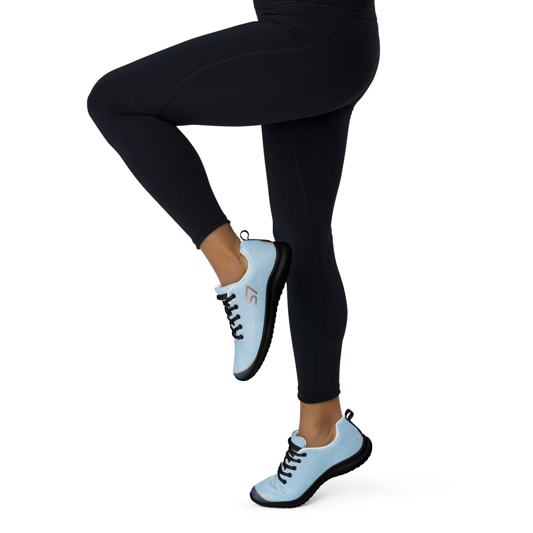 S7 SHELBI Powder Blue &amp; Navy Women’s Athletic Sneakers