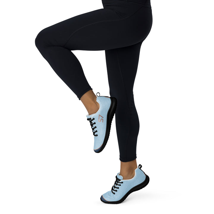 S7 SHELBI Powder Blue &amp; Navy Women’s Athletic Sneakers