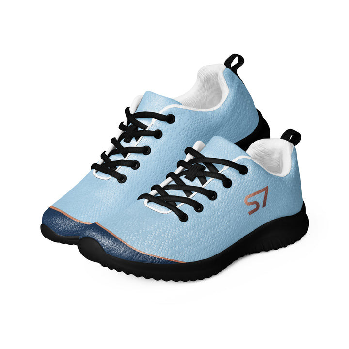 S7 SHELBI Powder Blue &amp; Navy Women’s Athletic Sneakers