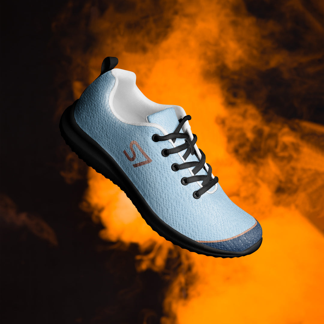 S7 SHELBI Powder Blue &amp; Navy Women’s Athletic Sneakers